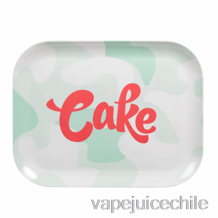 Vapear Mientras El Pastel Vaporiza La Bandeja Rodante Helado Azul